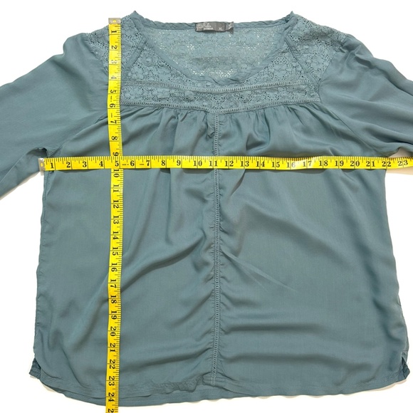 PrAna Robyn Lace Peasant Top Size XL - Picture 6 of 7